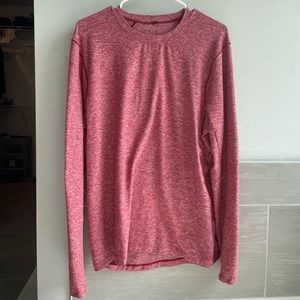 Lulu Lemon LS Top, Size Medium, Color Red, Condition Very Good